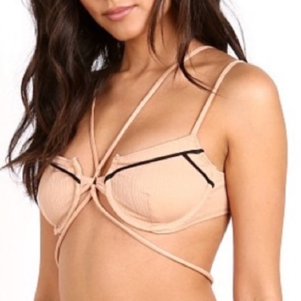 (2 pc Set) For Love & Lemons Tan Bikini “Castaway”